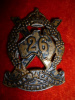 26th Battalion Logan & Albert Regiment Cap / Hat Badge